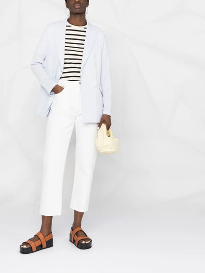Cropped Straight-Leg Jeans