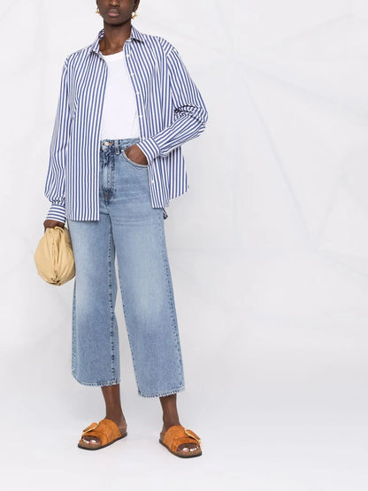 High-Waisted Wide-Leg Jeans