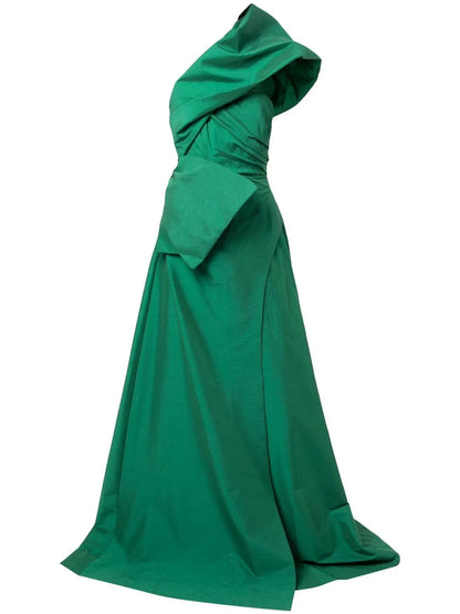 Archer Asymmetric Neck Gown