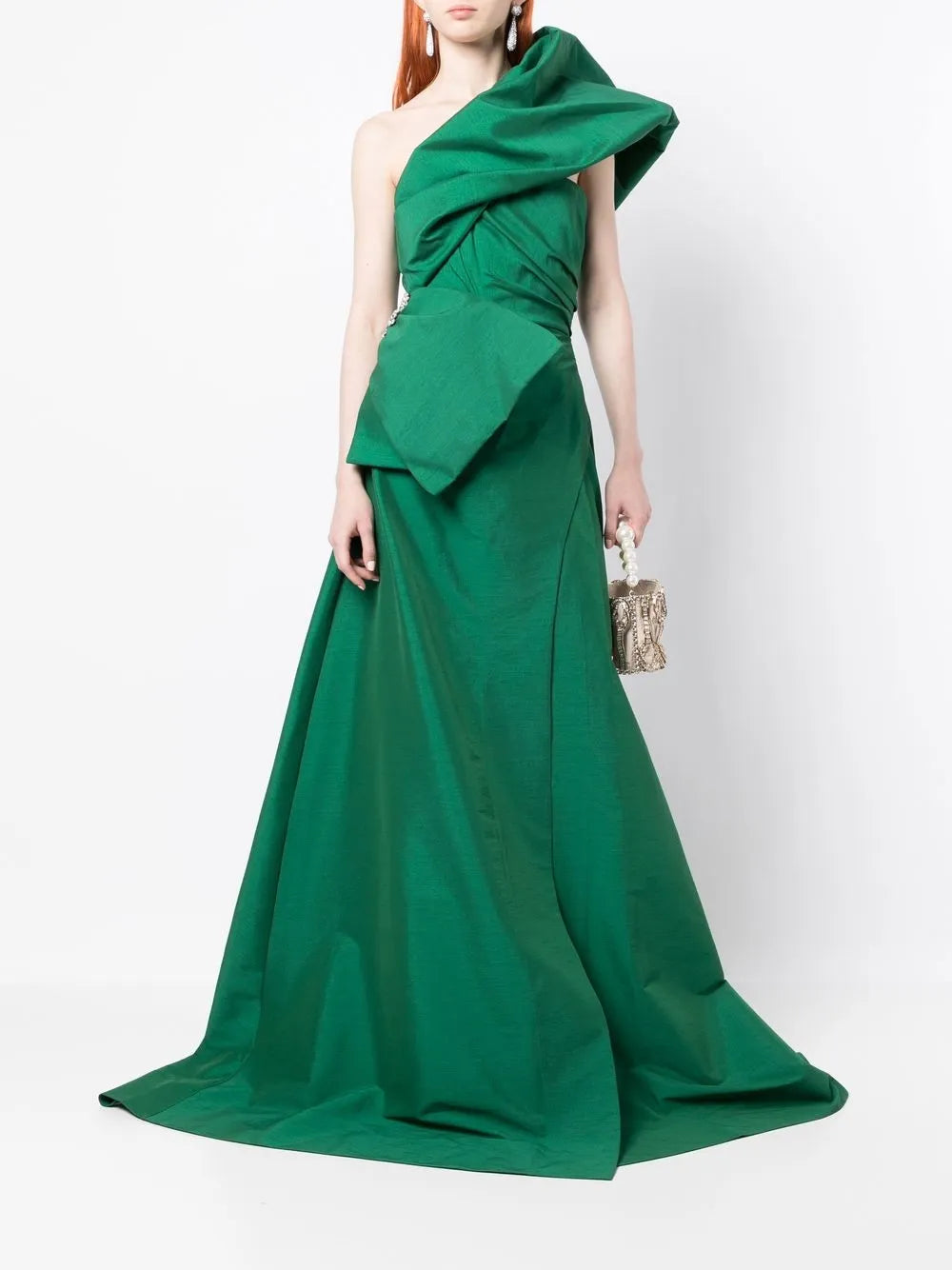 Archer Asymmetric Neck Gown