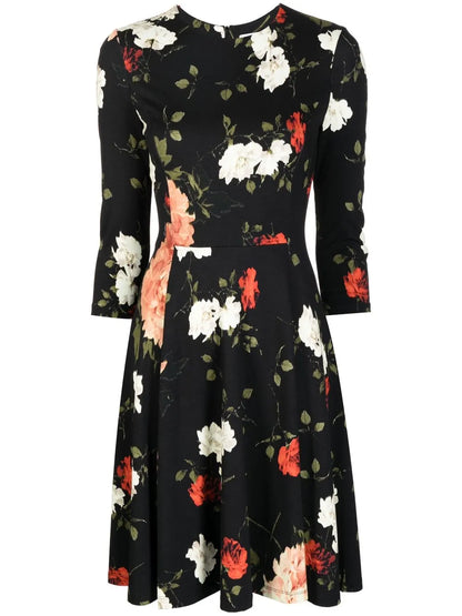 Floral-Print Mini Dress
