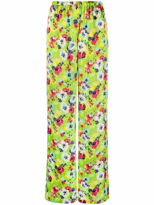 Floral Pattern Palazzo Trousers
