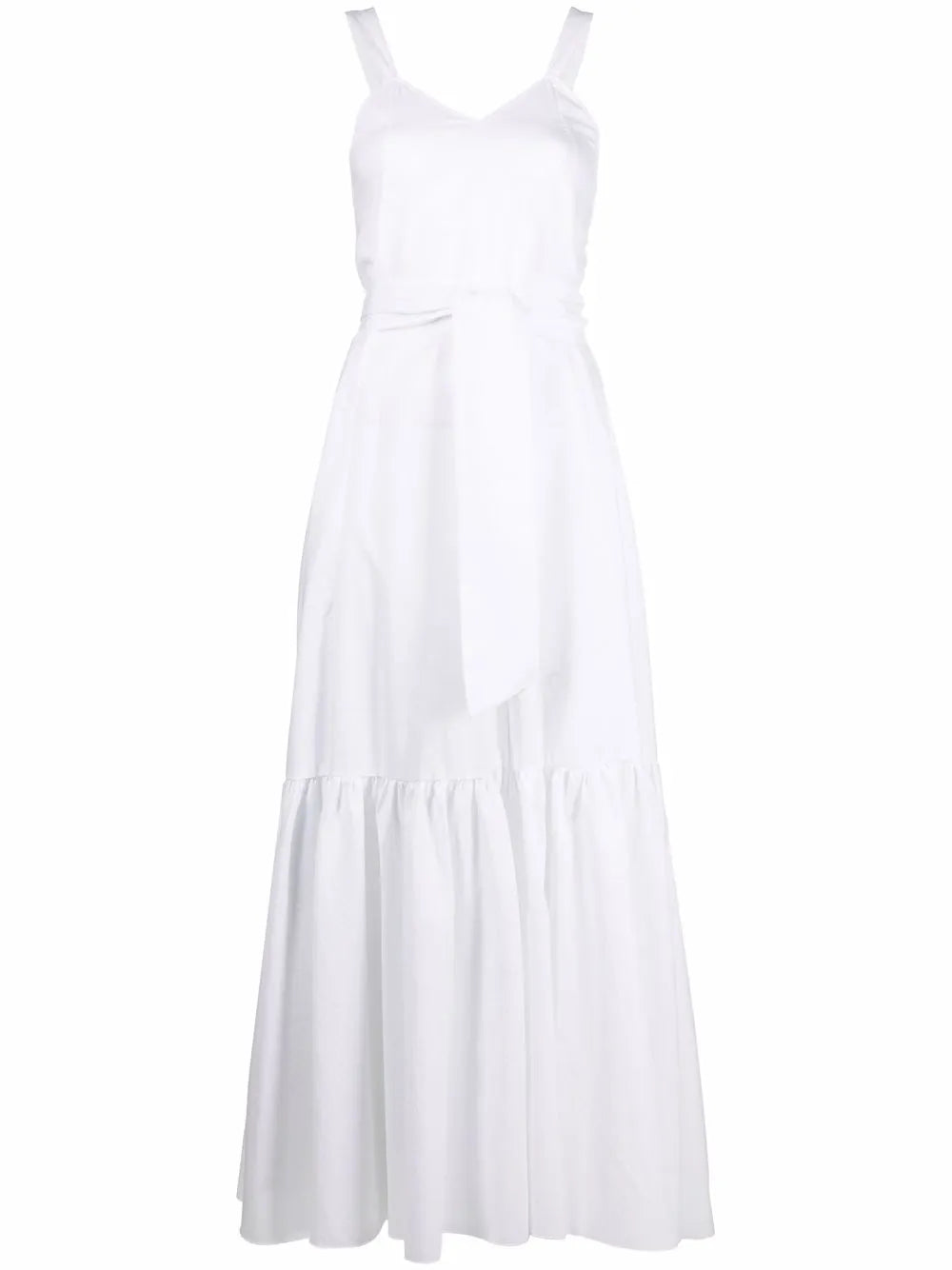 Panelled Tied-Waist Dress