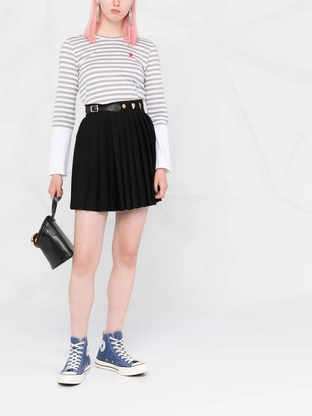 Horizontal-Stripe Long-Sleeve T-Shirt