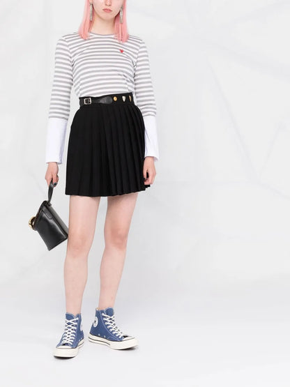 Horizontal-Stripe Long-Sleeve T-Shirt