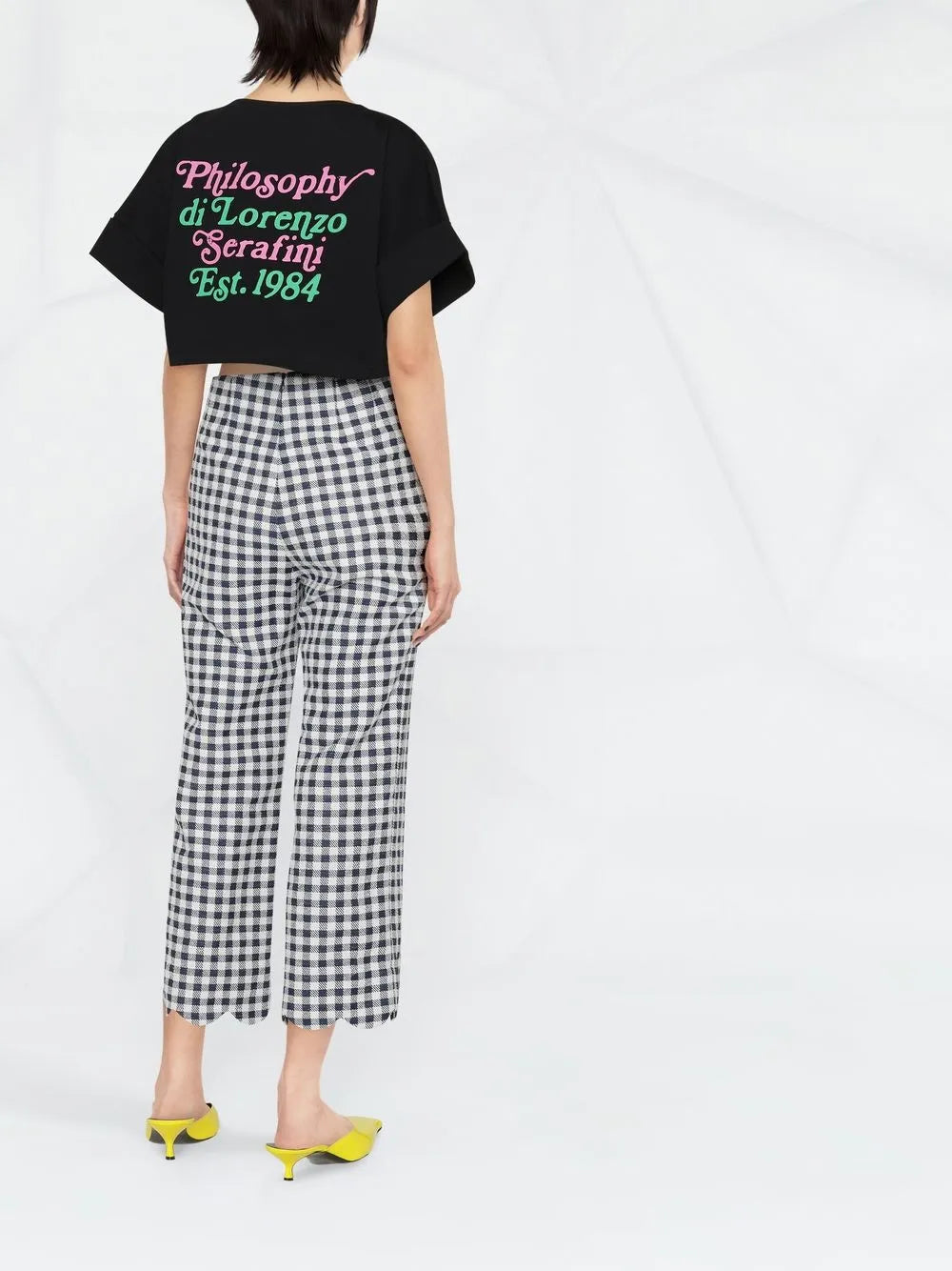 Cropped Logo-Print T-Shirt