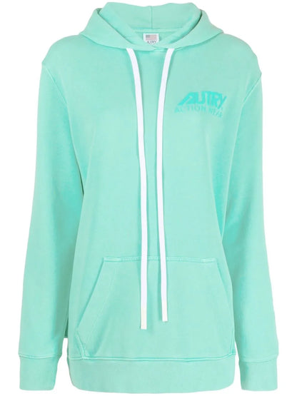 Tonal Logo Print Hoodie