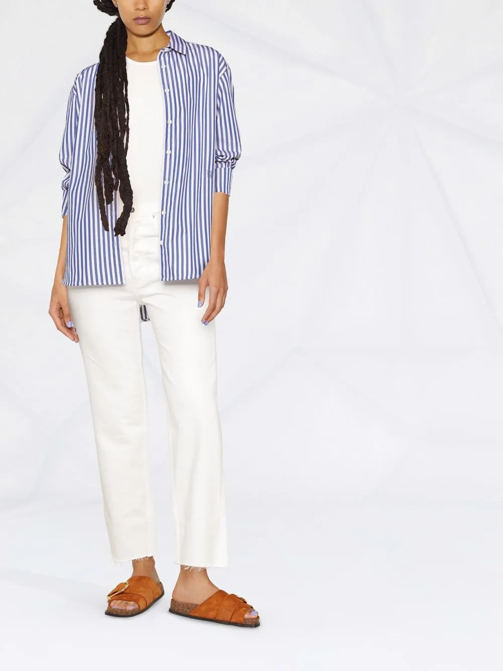Cropped Straight-Leg Jeans