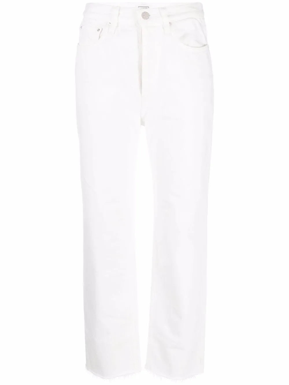 Cropped Straight-Leg Jeans
