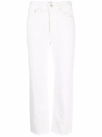 Cropped Straight-Leg Jeans