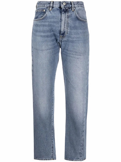 Twisted-Seam Straight Jeans