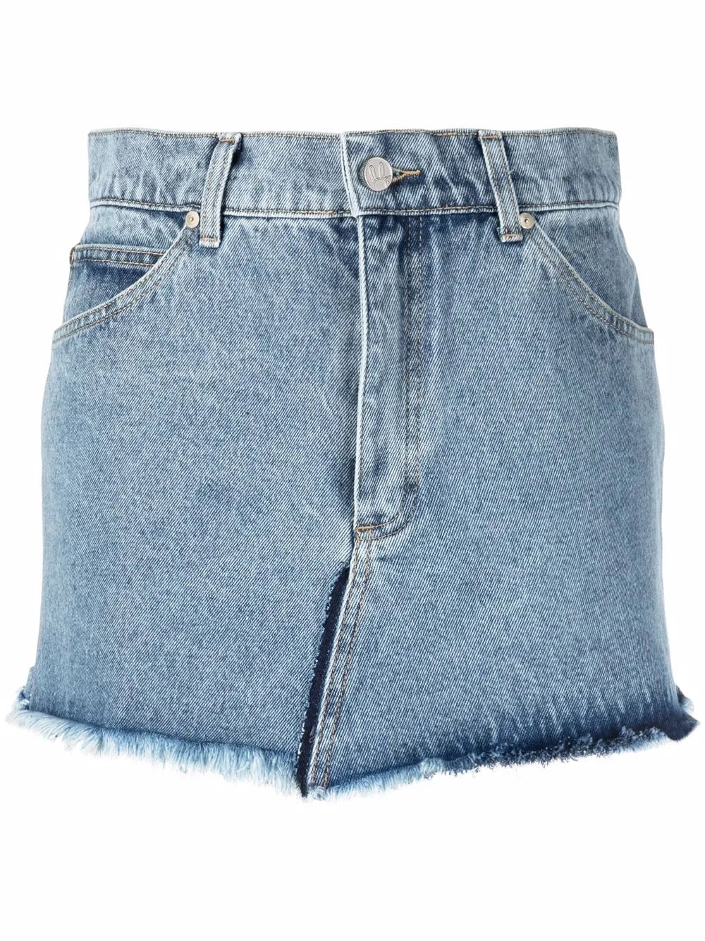 Washed Denim Skirt