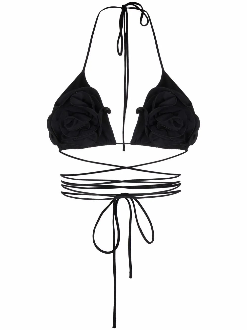 Floral-Effect Bikini Top