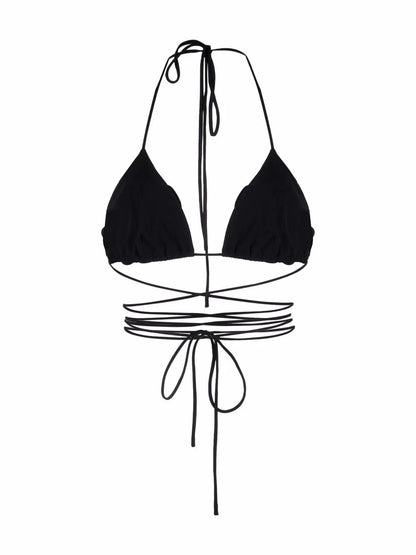 Floral-Effect Bikini Top
