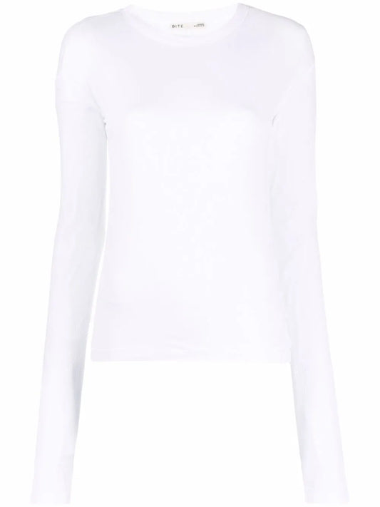 Semi-Sheer Cotton T-Shirt