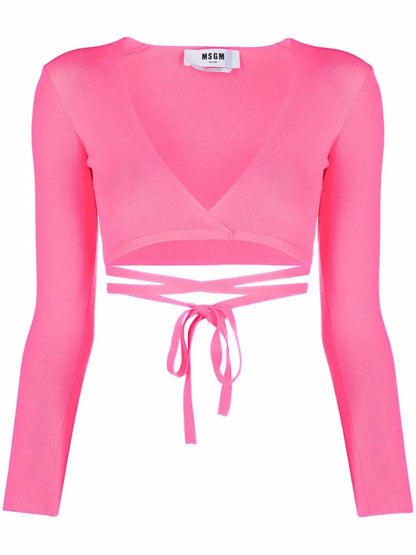 Lace-Up Cropped Top