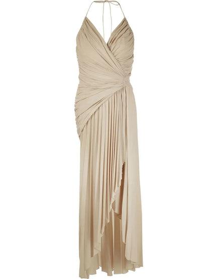 Draped Asymmetric Dress