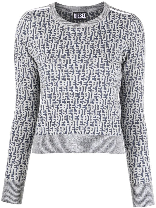 Logo-Jacquard Knitted Jumper