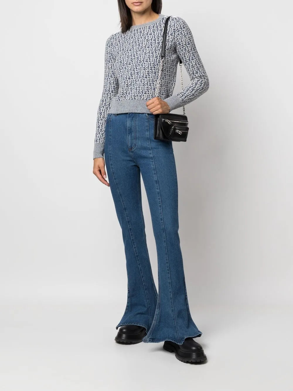 Logo-Jacquard Knitted Jumper