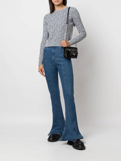 Logo-Jacquard Knitted Jumper