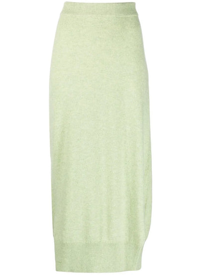 High-Waisted Knit Skirt