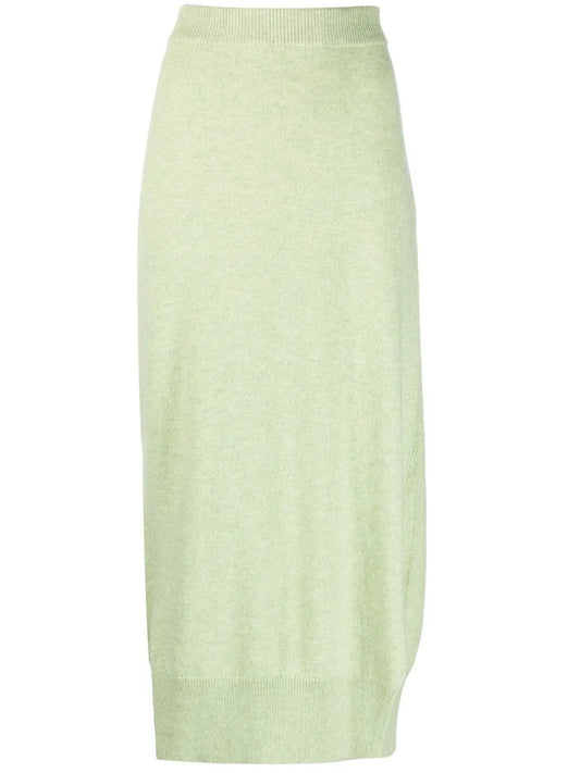 High-Waisted Knit Skirt
