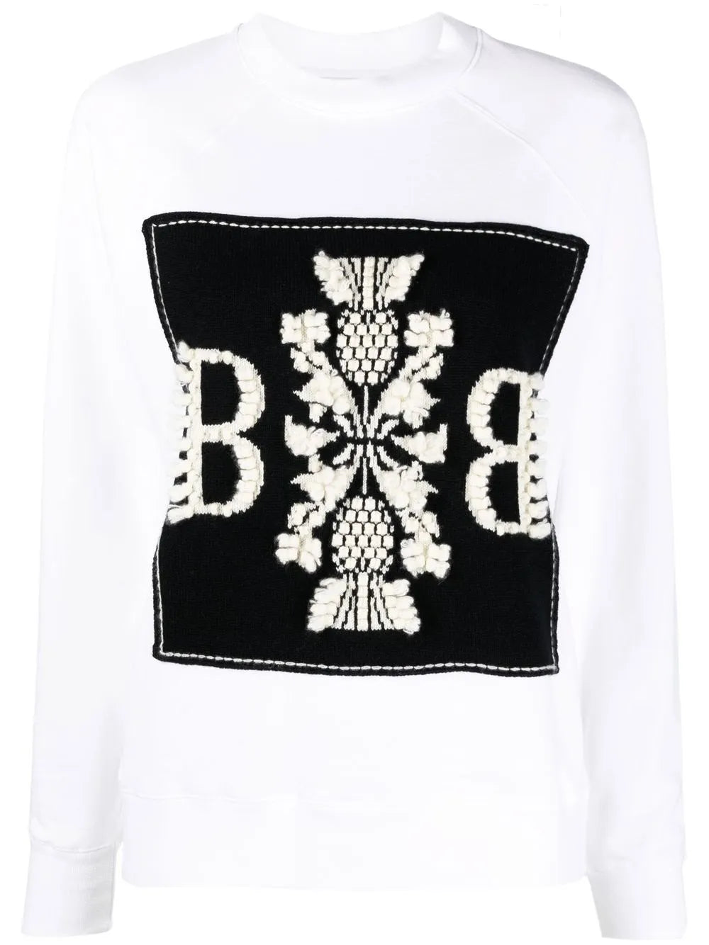 Embroidered Panelled Sweatshirt