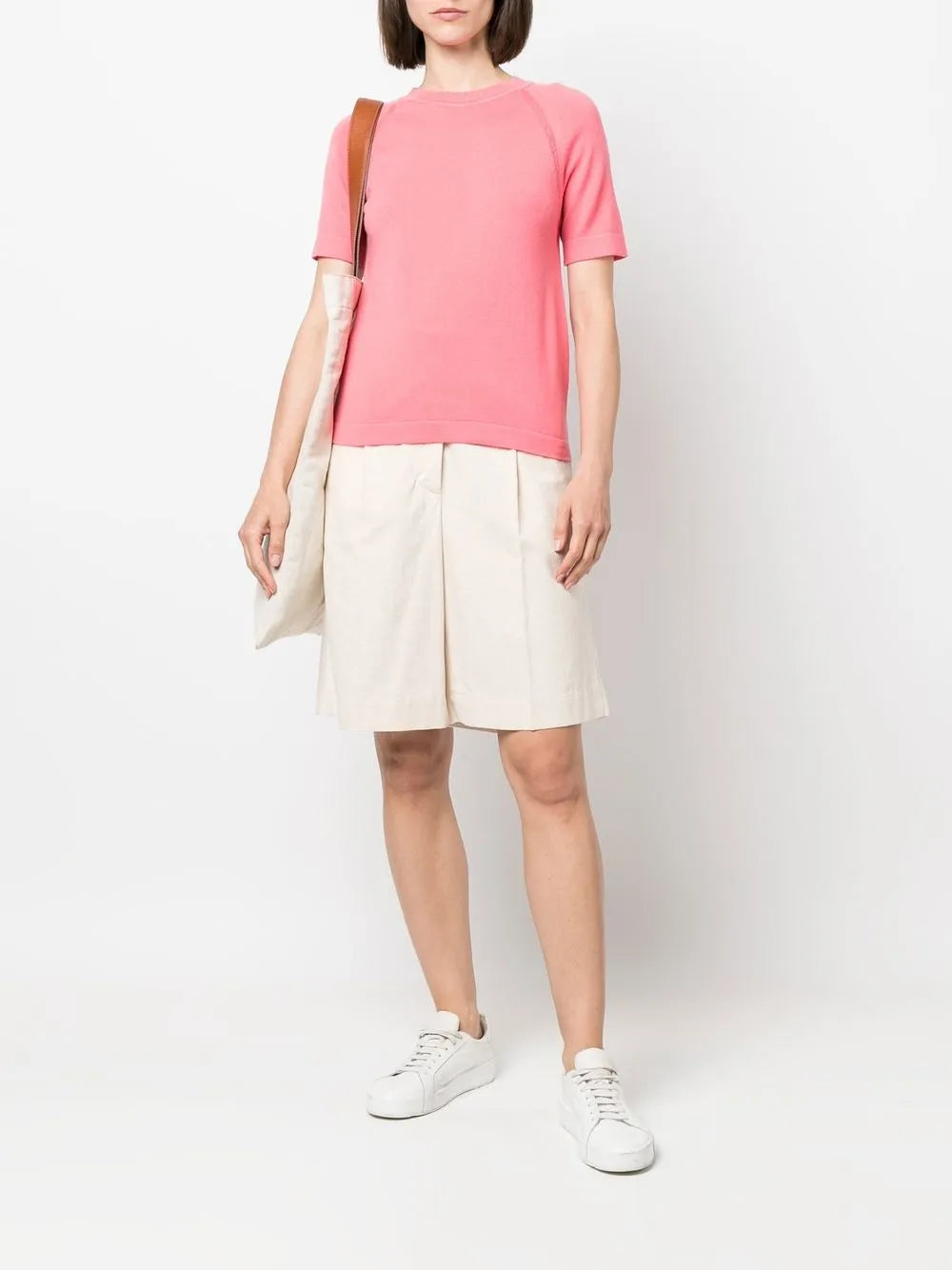 Short-Sleeve Knitted Top