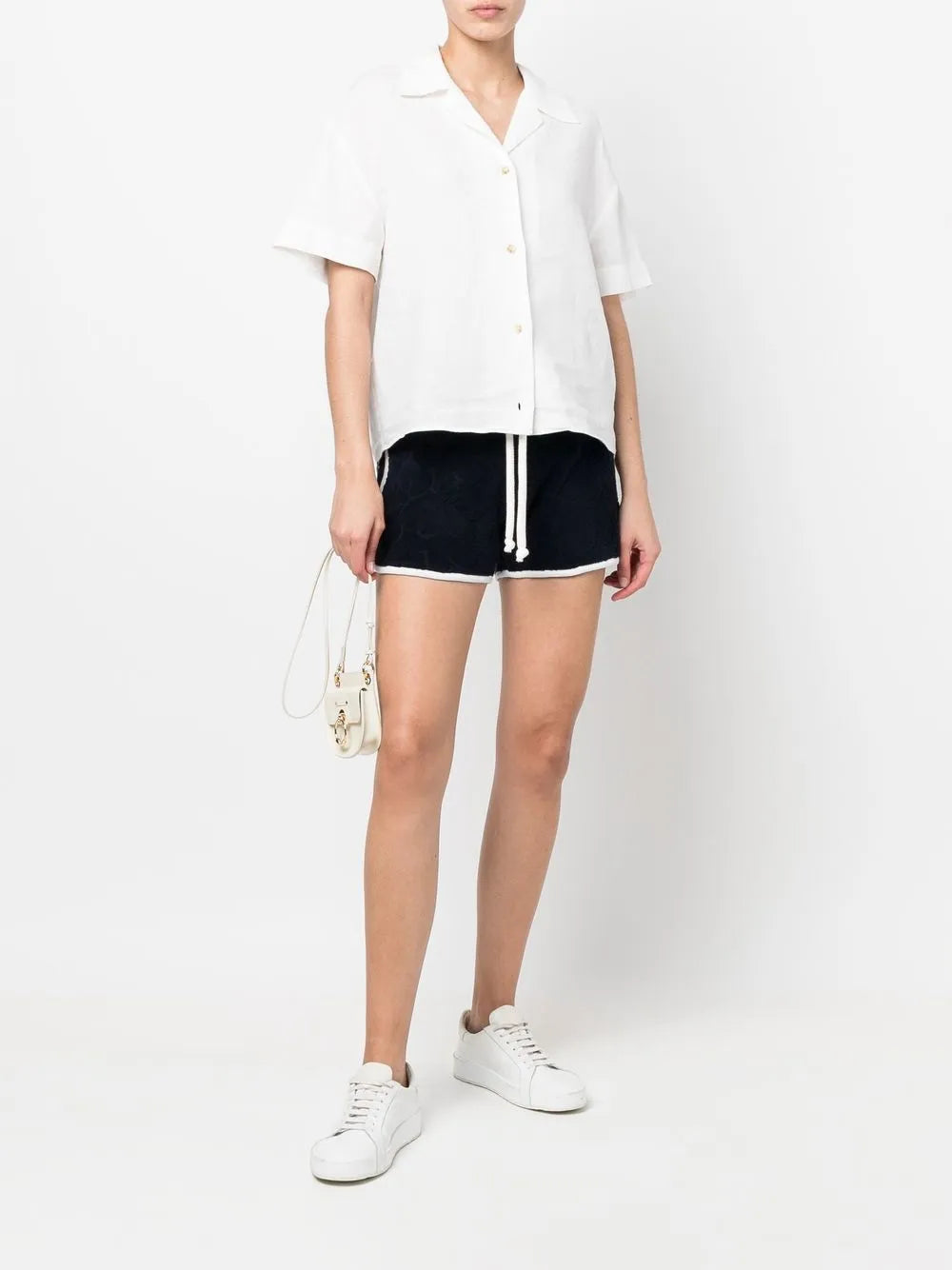Logo-Embossed Cotton Shorts