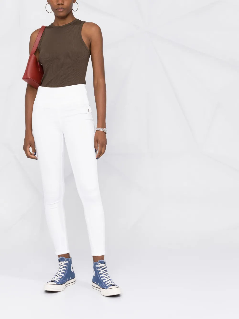 Cropped Slim-Fit Jeggings