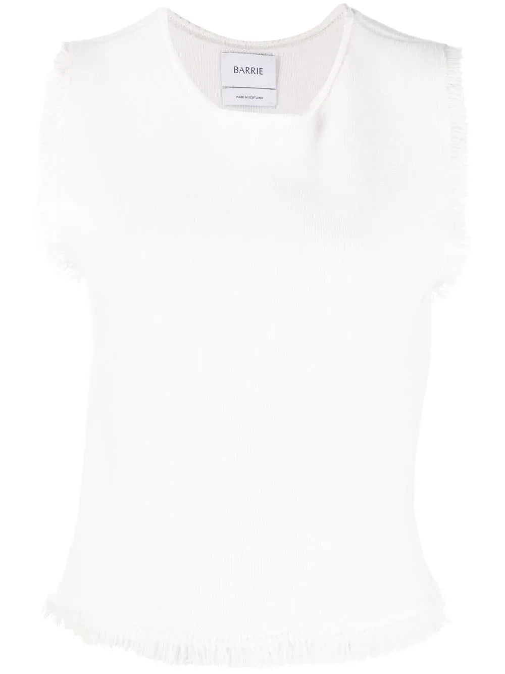 Fringe-Trim Knitted Top