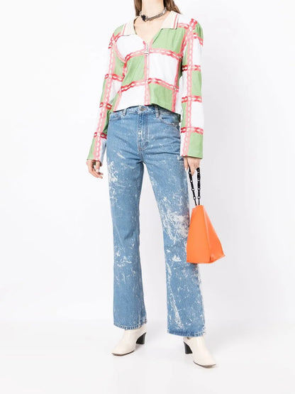 Zip-Placket Polo Top