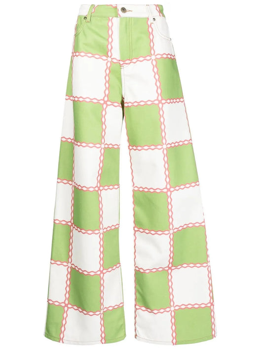 Jade Wide-Hem Jeans
