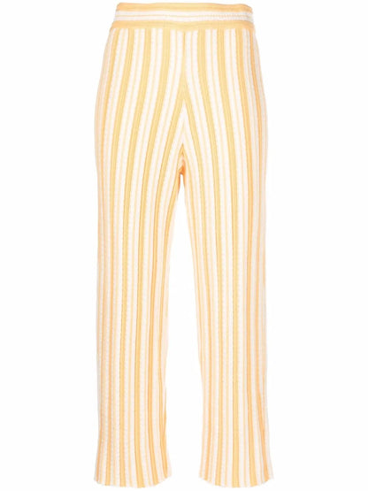 Striped Cropped Trousers