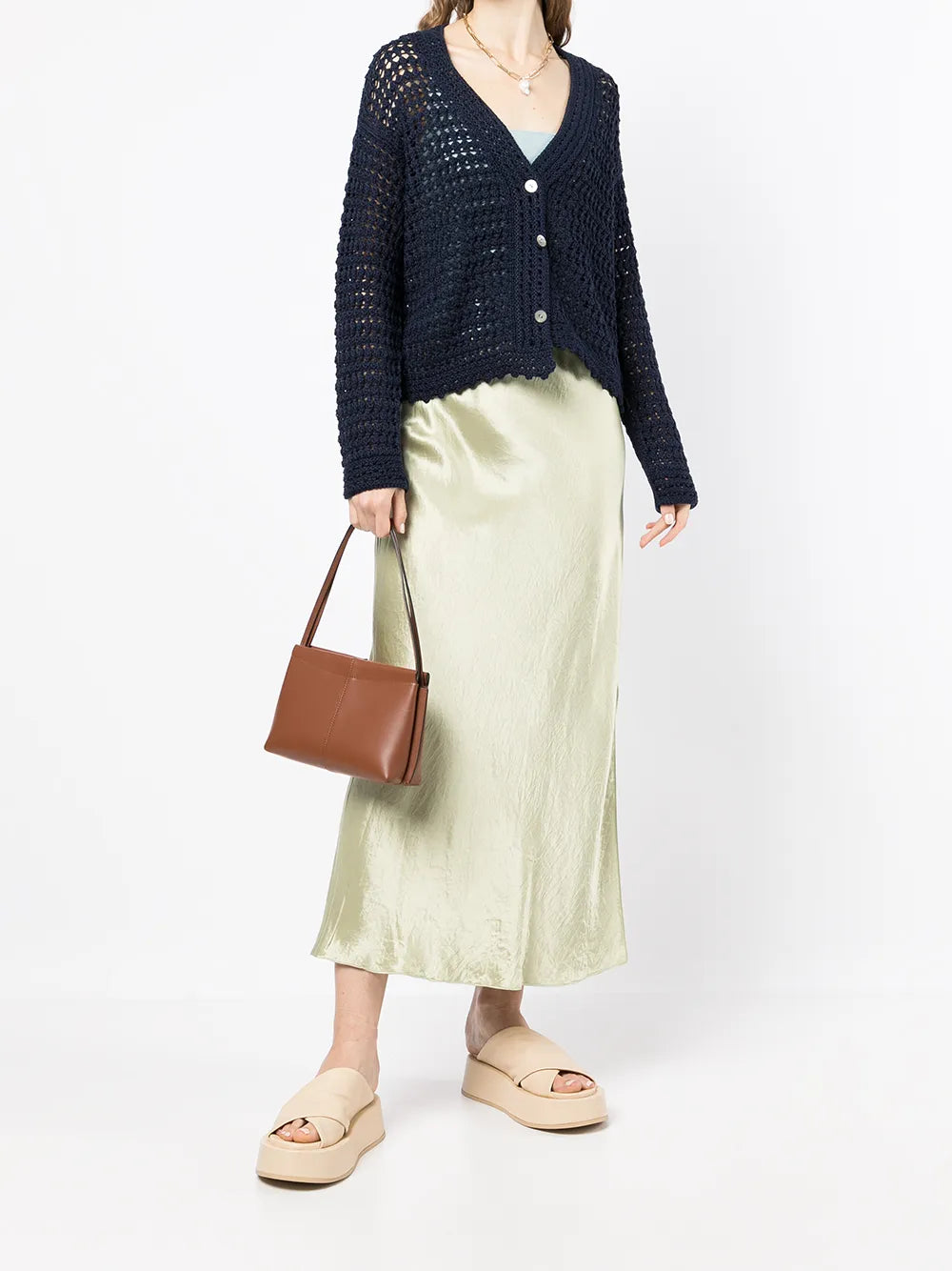 Crochet V-Neck Cardigan