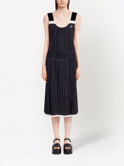 Sleeveless Silk Midi Dress