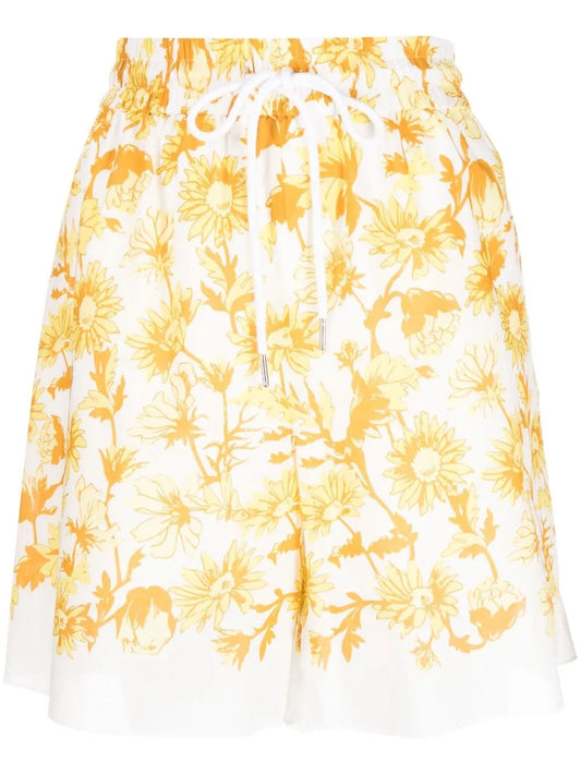 Floral-Print Drawstring Shorts