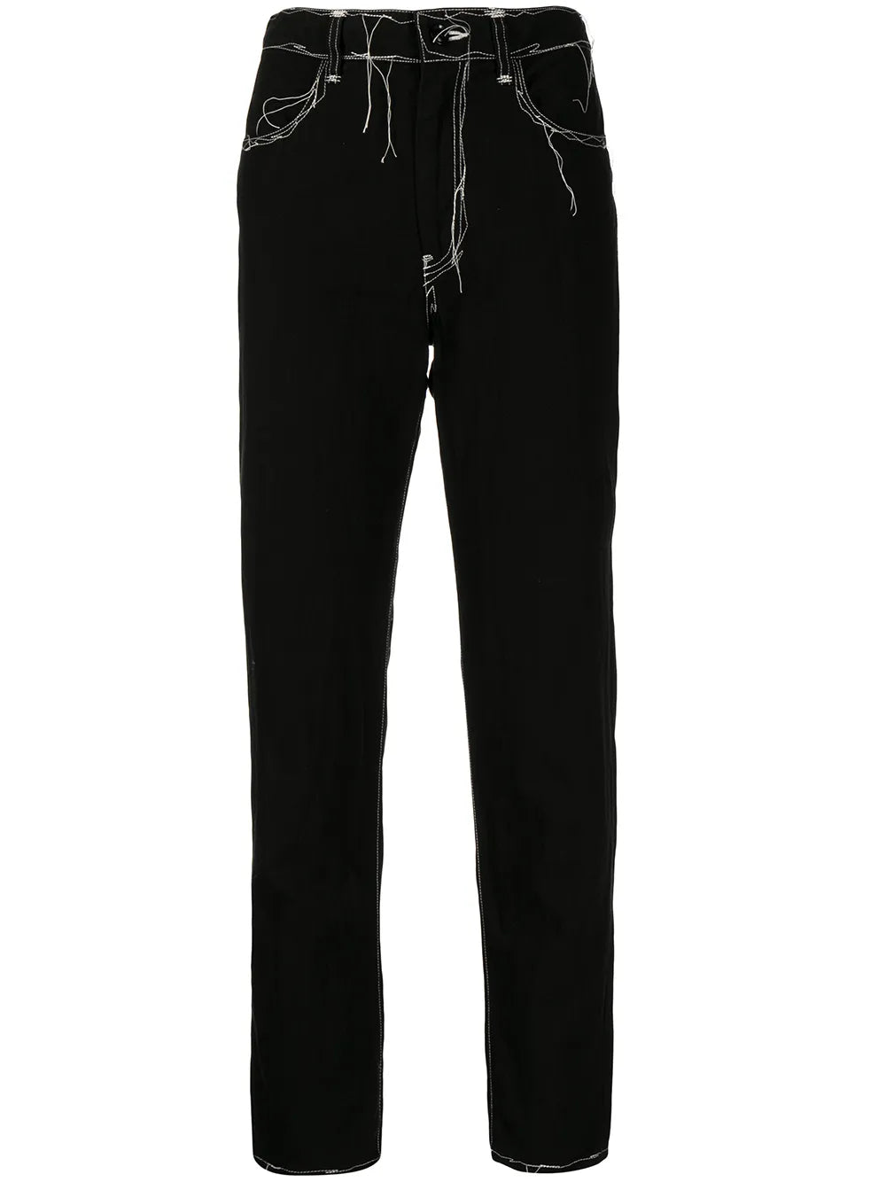 Contrast-Stitch Jeans