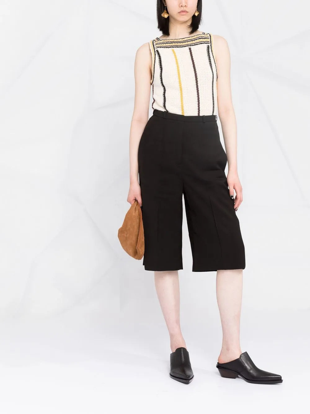 Cropped Tailored Trousers