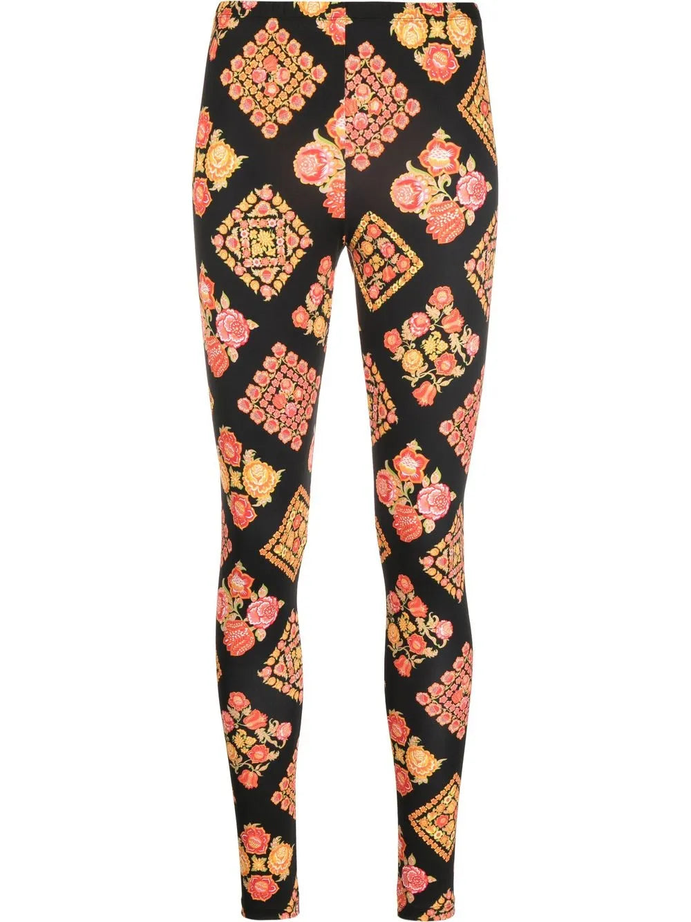 Floral Check Leggings