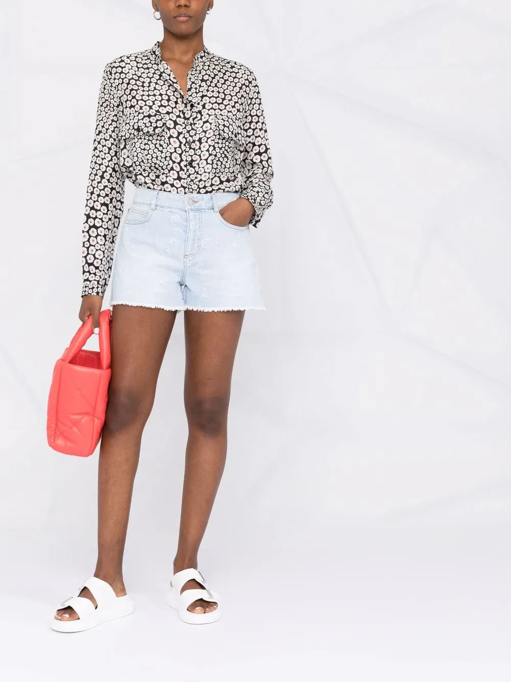 Stella Logo Denim Shorts