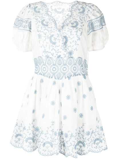 Valente Broderie-Anglaise Mini Dress