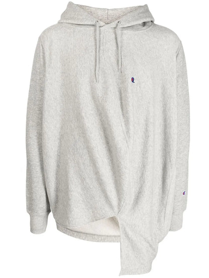 Draped Drawstring Hoodie