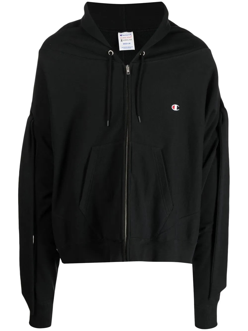 Draped Sleeve Drawstring Hoodie