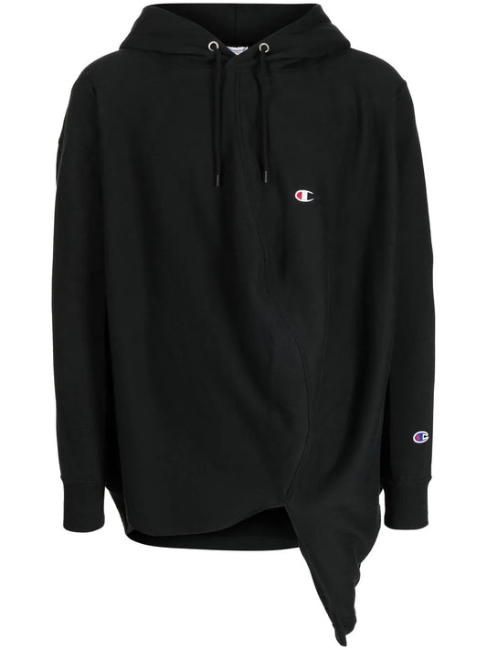 Draped Drawstring Hoodie