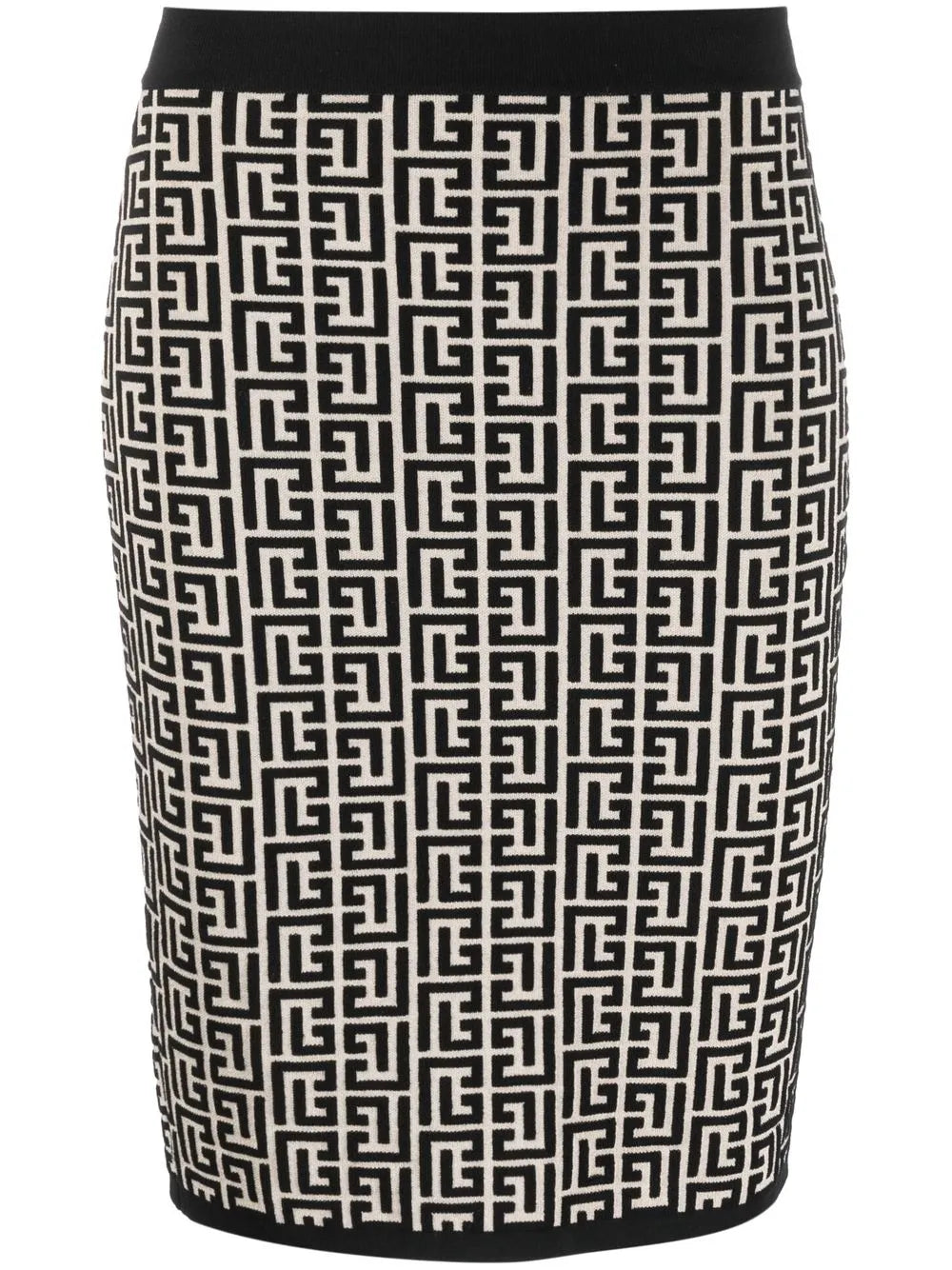 Monogram Pattern Mini Skirt