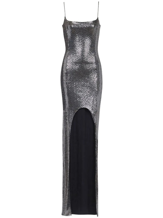 Sequin Spaghetti Strap Dress