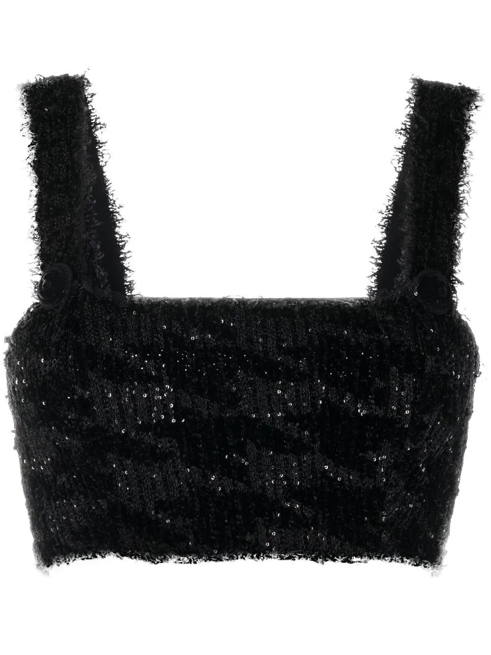 Sequin Knitted Crop Top