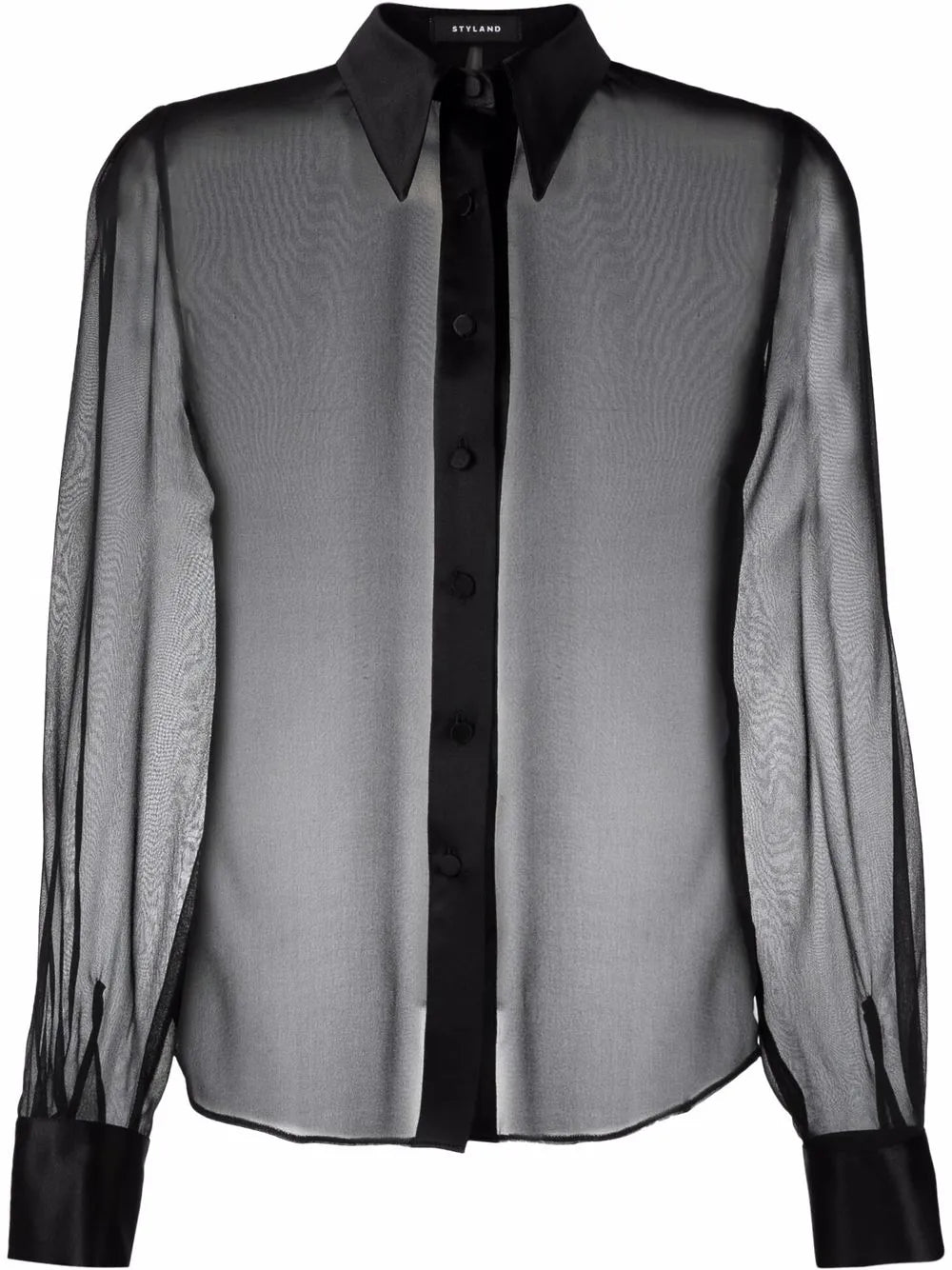 Sheer Long-Sleeve Shirt