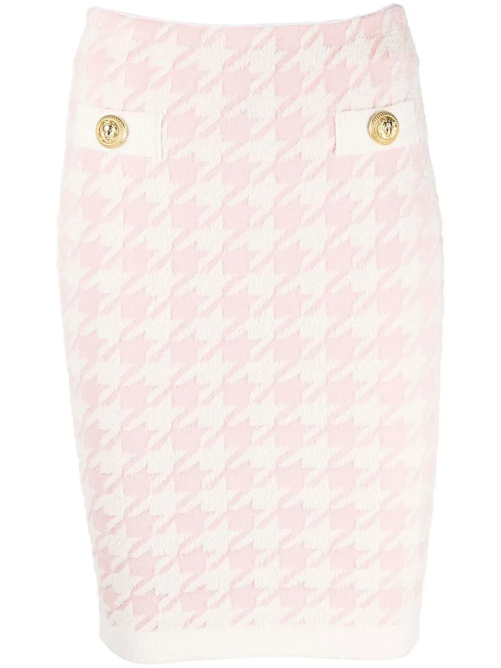Houndstooth Pattern Mini Skirt